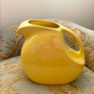 Fiestaware Large Yellow Disc Pitcher